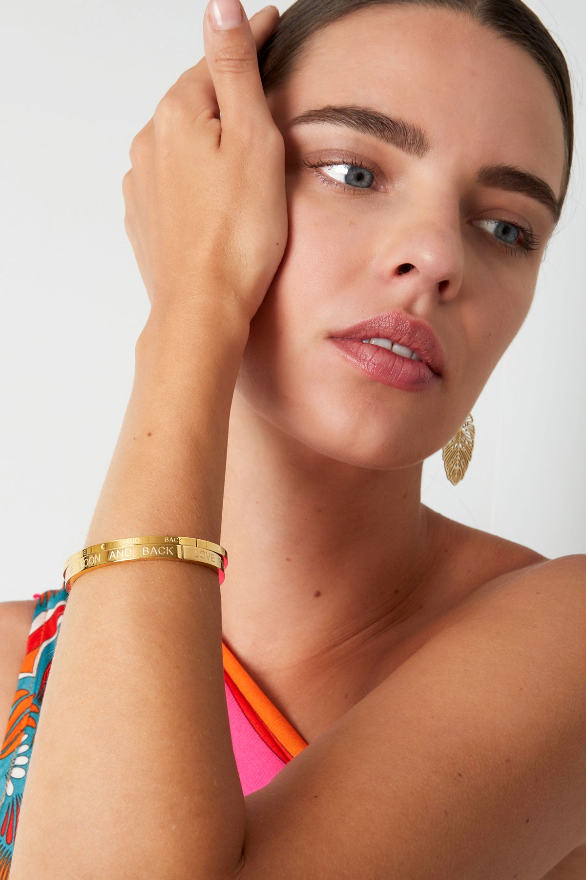 sklavenarmband love you to the moon and back