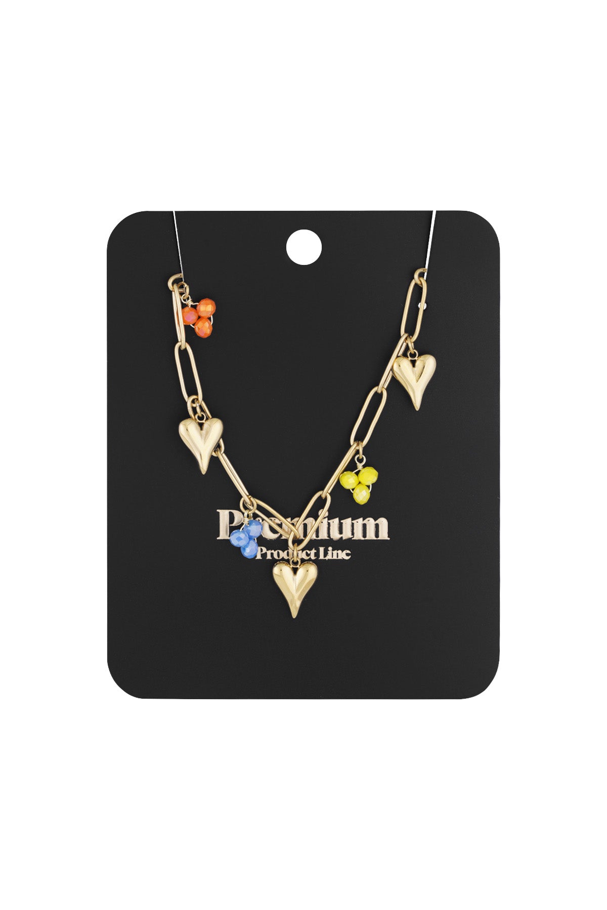 Charm-Halskette „Primary Love“ – Goldfarben