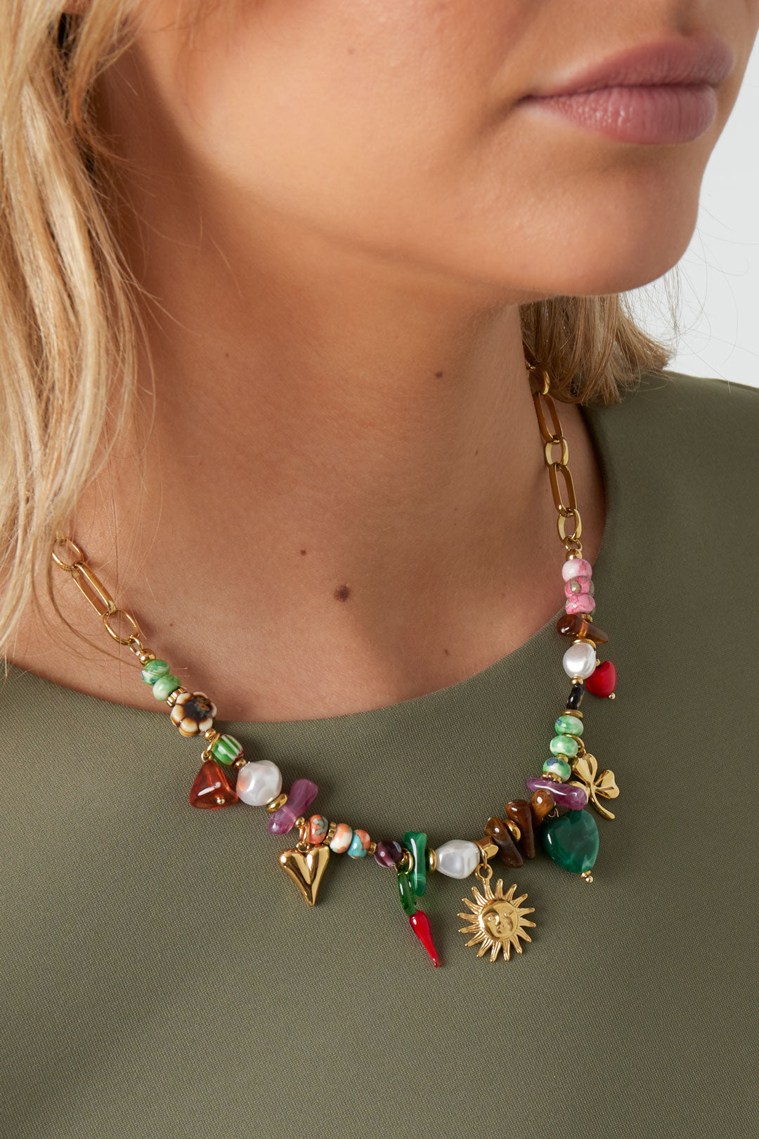 Perlenketten Herz Sonne Perlen Casual Täglich Ethnische Serie Damenschmuck