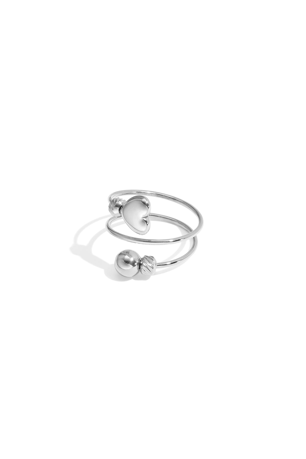 Edelstahl Minimalistische Ringe Herz Casual Täglich Einfache Serie frauen schmuck
