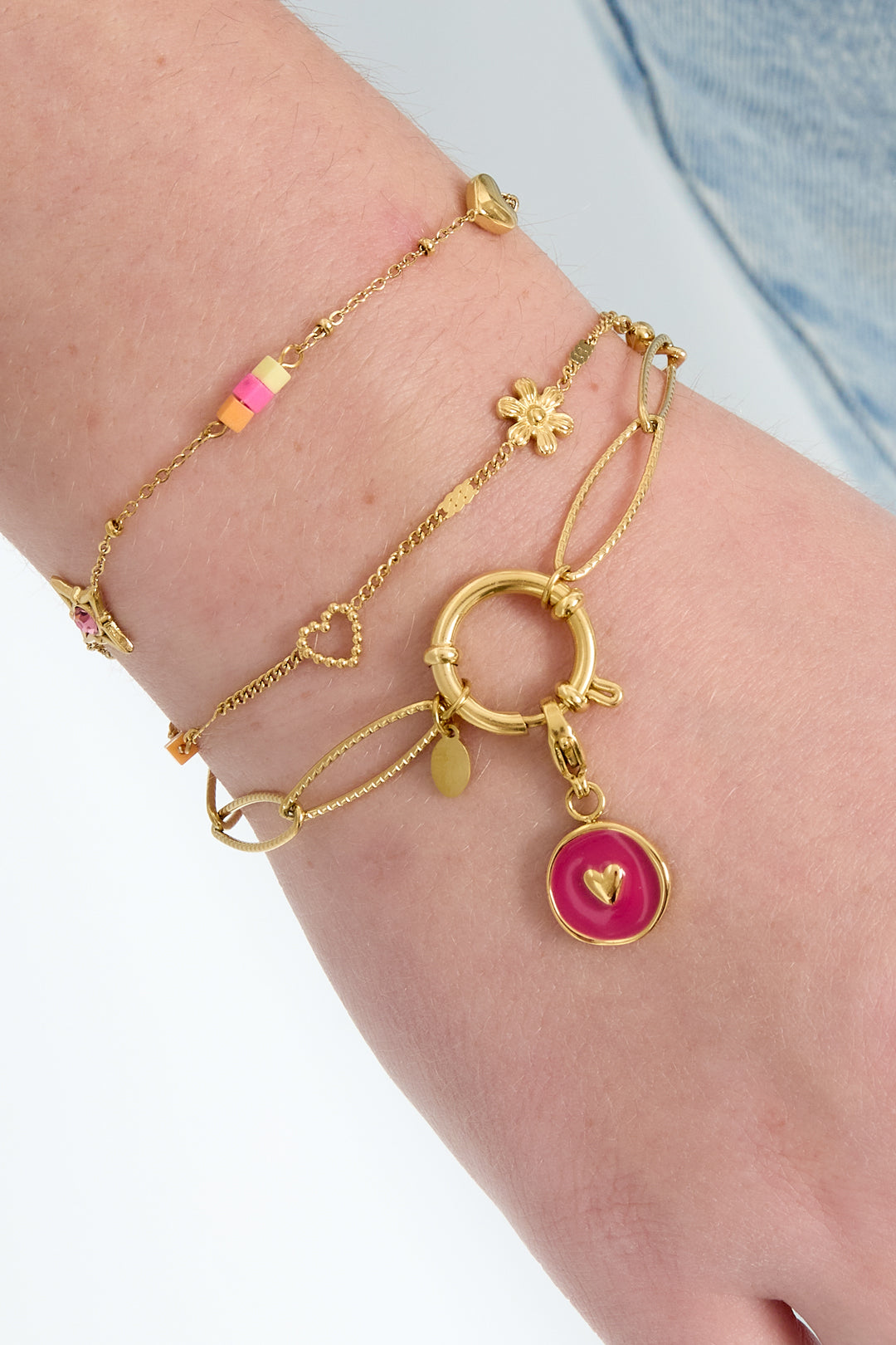 Edelstahl Kette Armbänder Kette DIY Täglich Einfache Serie frauen schmuck