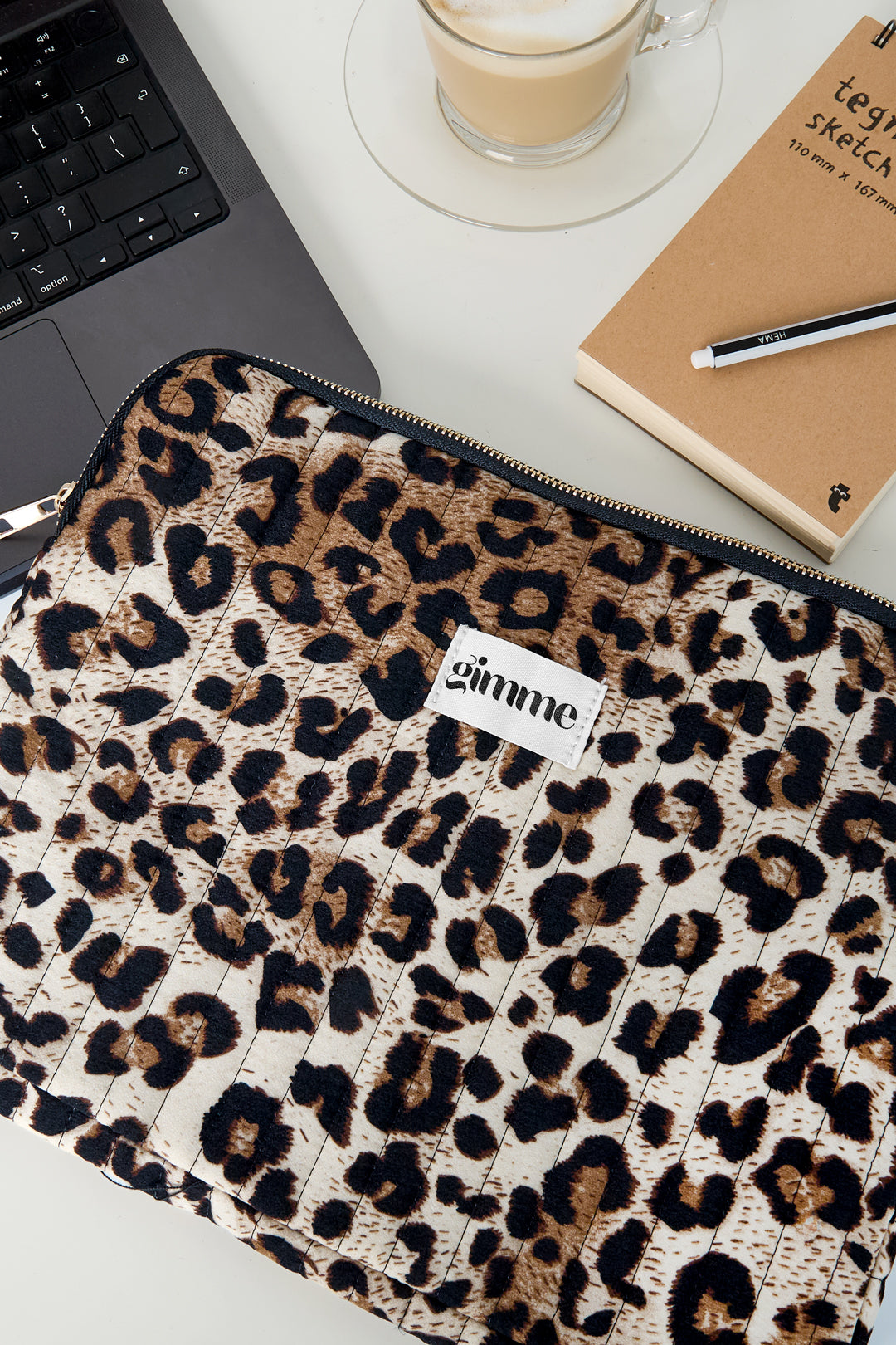 Gimme Laptoptasche mit Leopardenmuster – 13 Zoll
