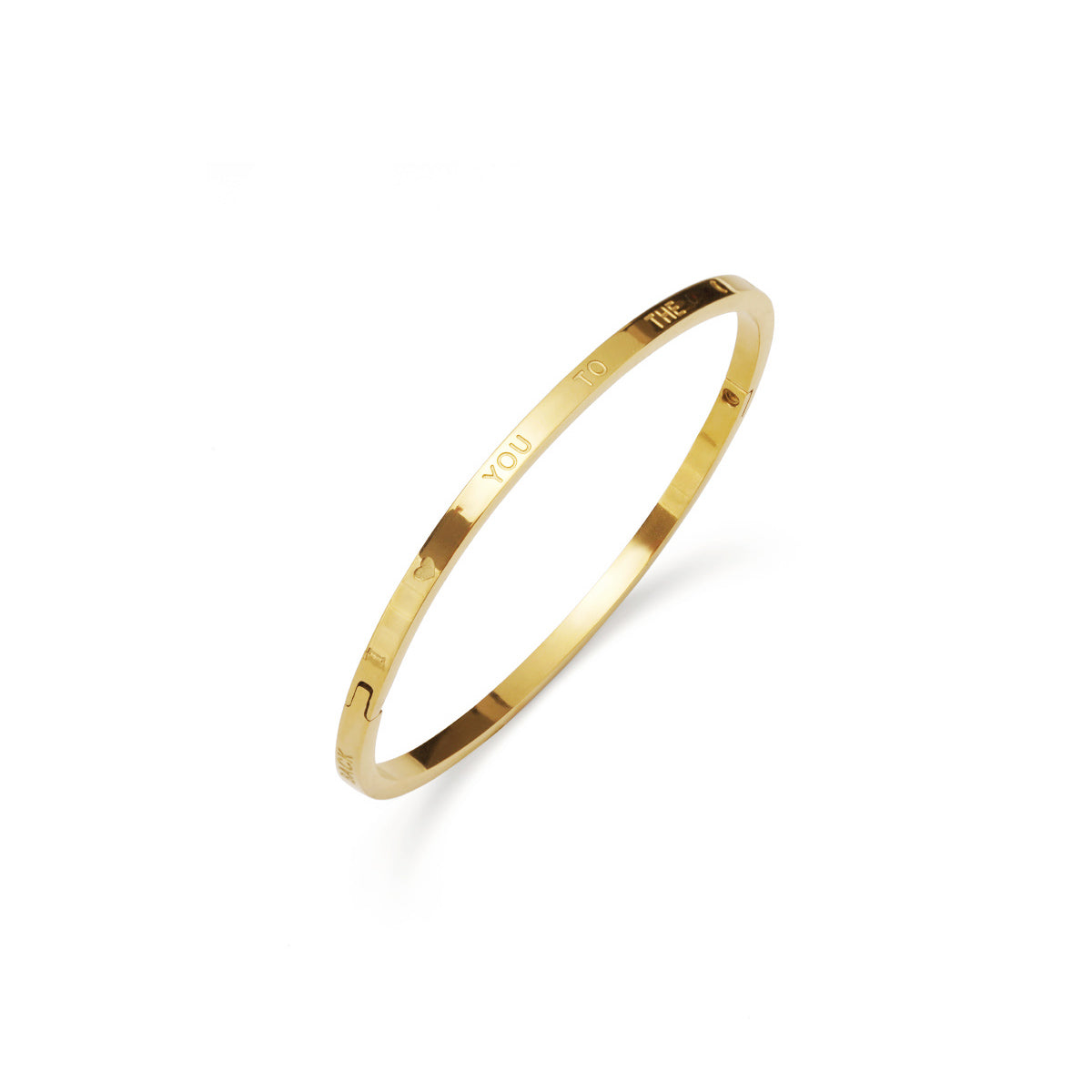 Sklavenarmband Love you to the Moon and Back klein