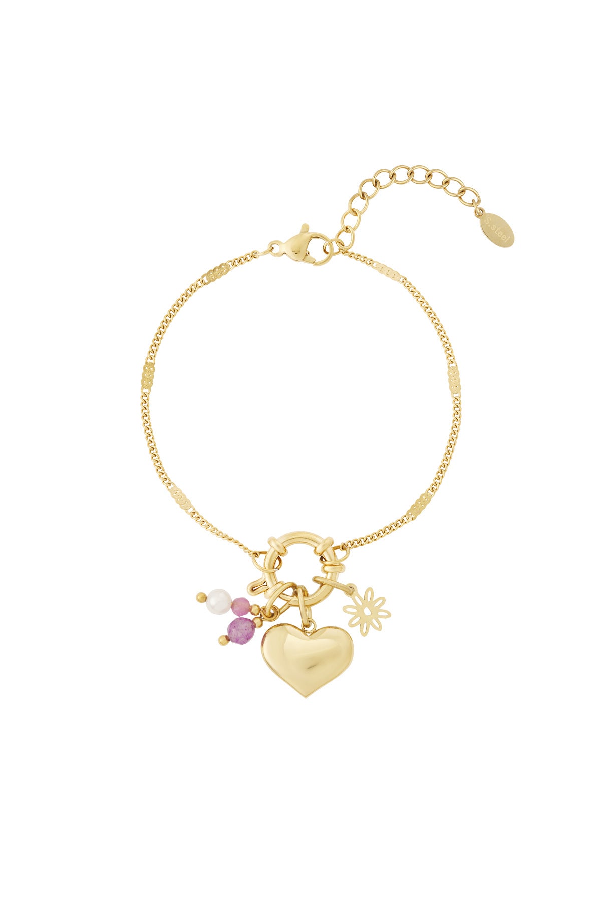 DIY Armband mit großem Herz