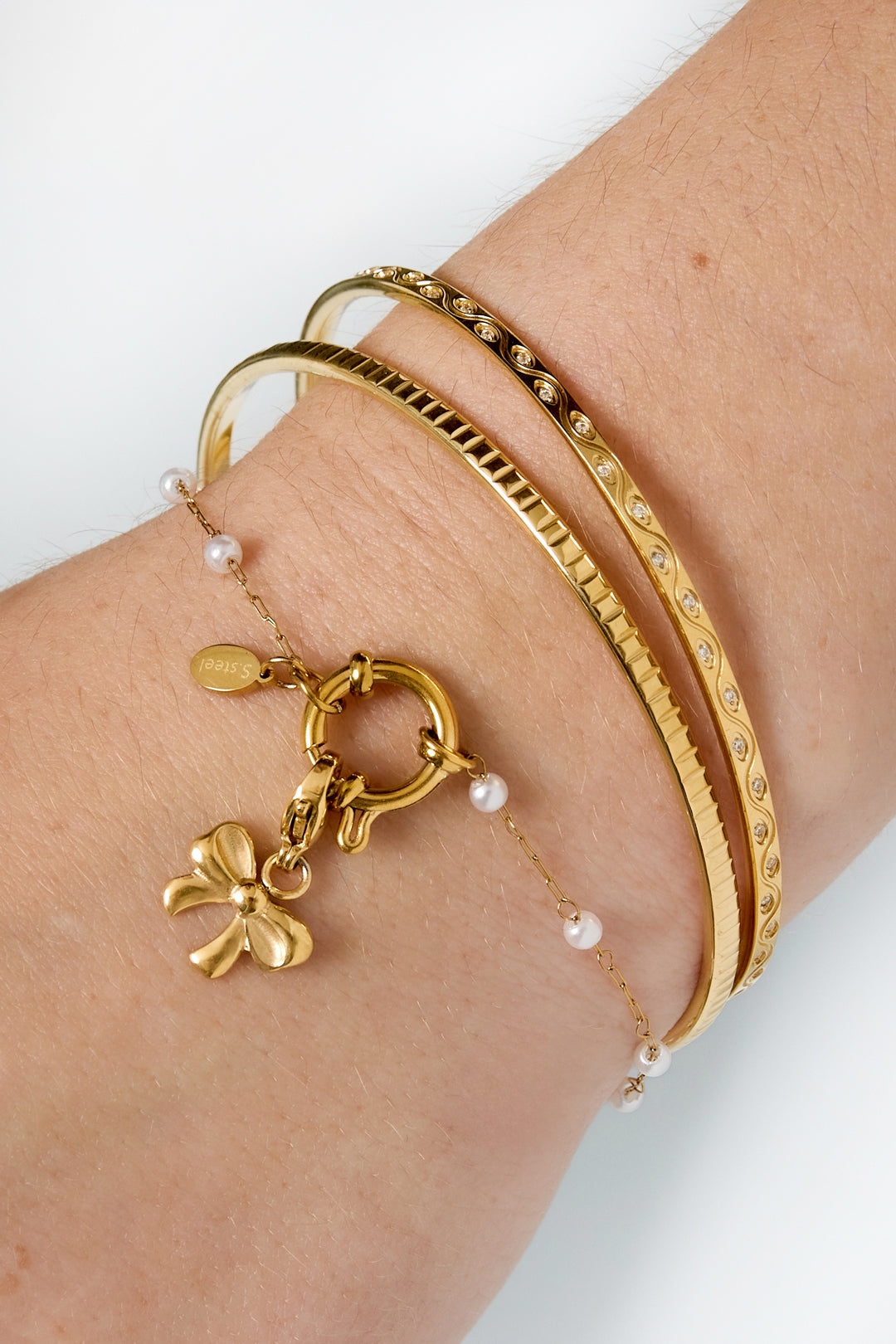 Edelstahl Kette Armbänder Kette DIY Täglich Einfache Serie frauen schmuck