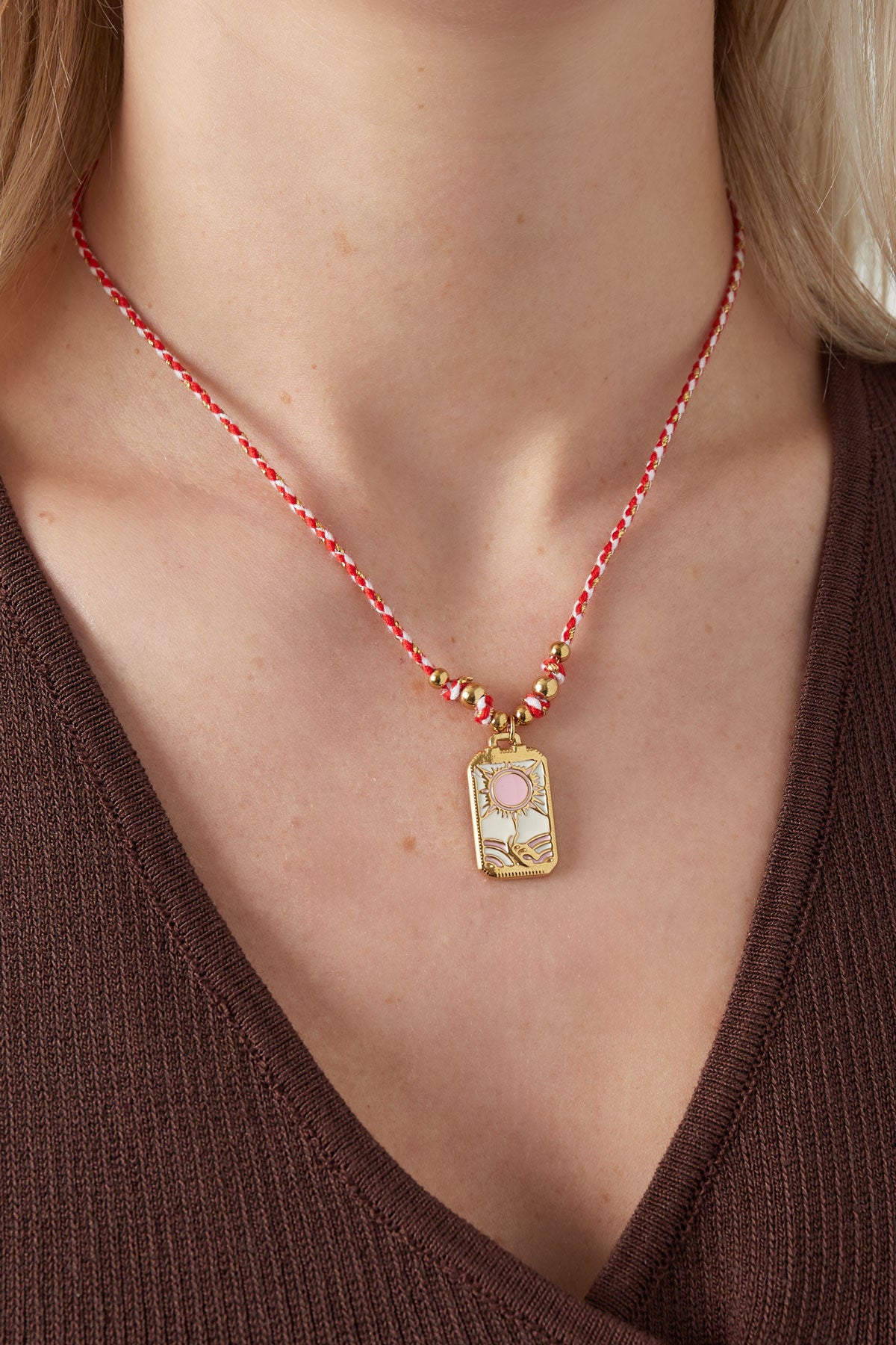 Flower Fiesta-Halskette – Goldfarben