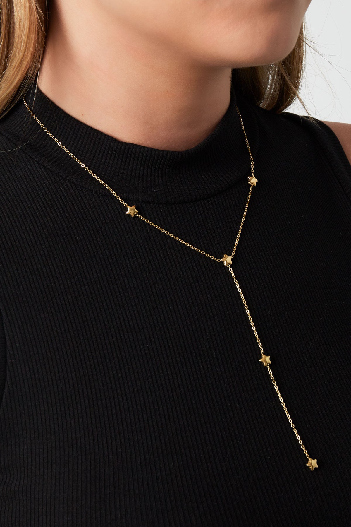 Sternennacht-Halskette – Goldfarben
