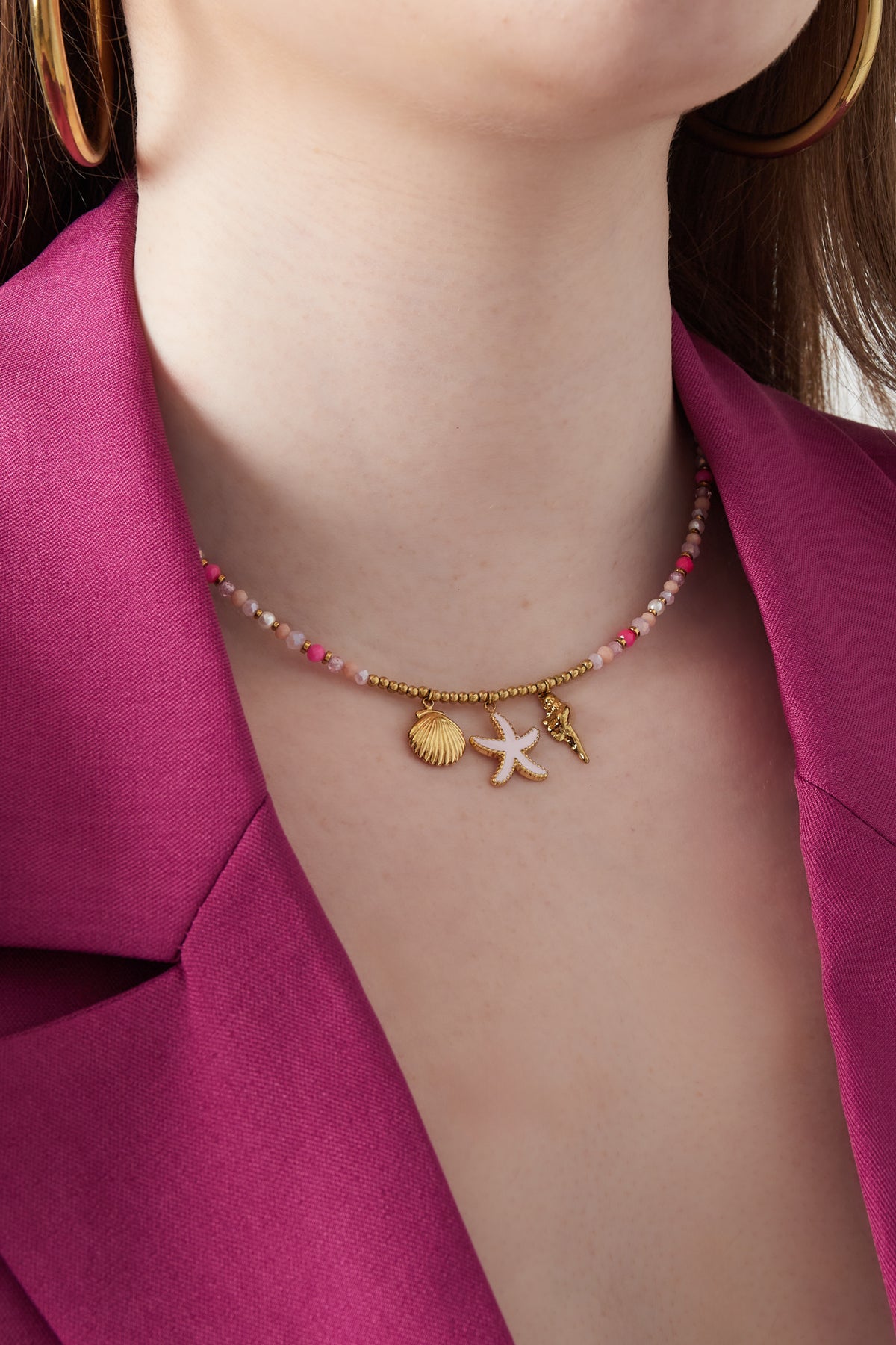 Halskette Pink Sea Babe - Roségoldfarben