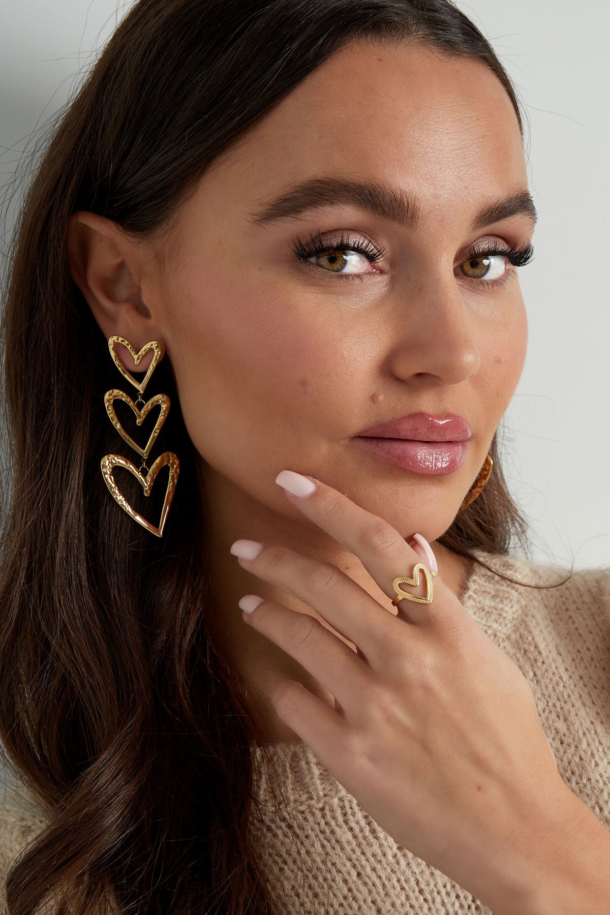 Ring der ewigen Liebe – Goldfarbe - Goldfarbefarbe