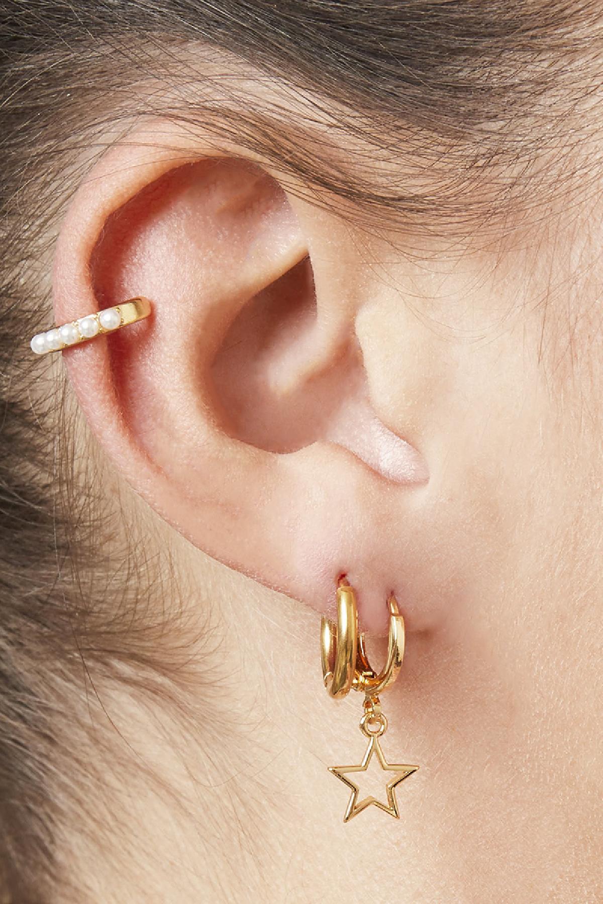 Ohrringe Little Hoops 1.4cm Silber Edelstahl