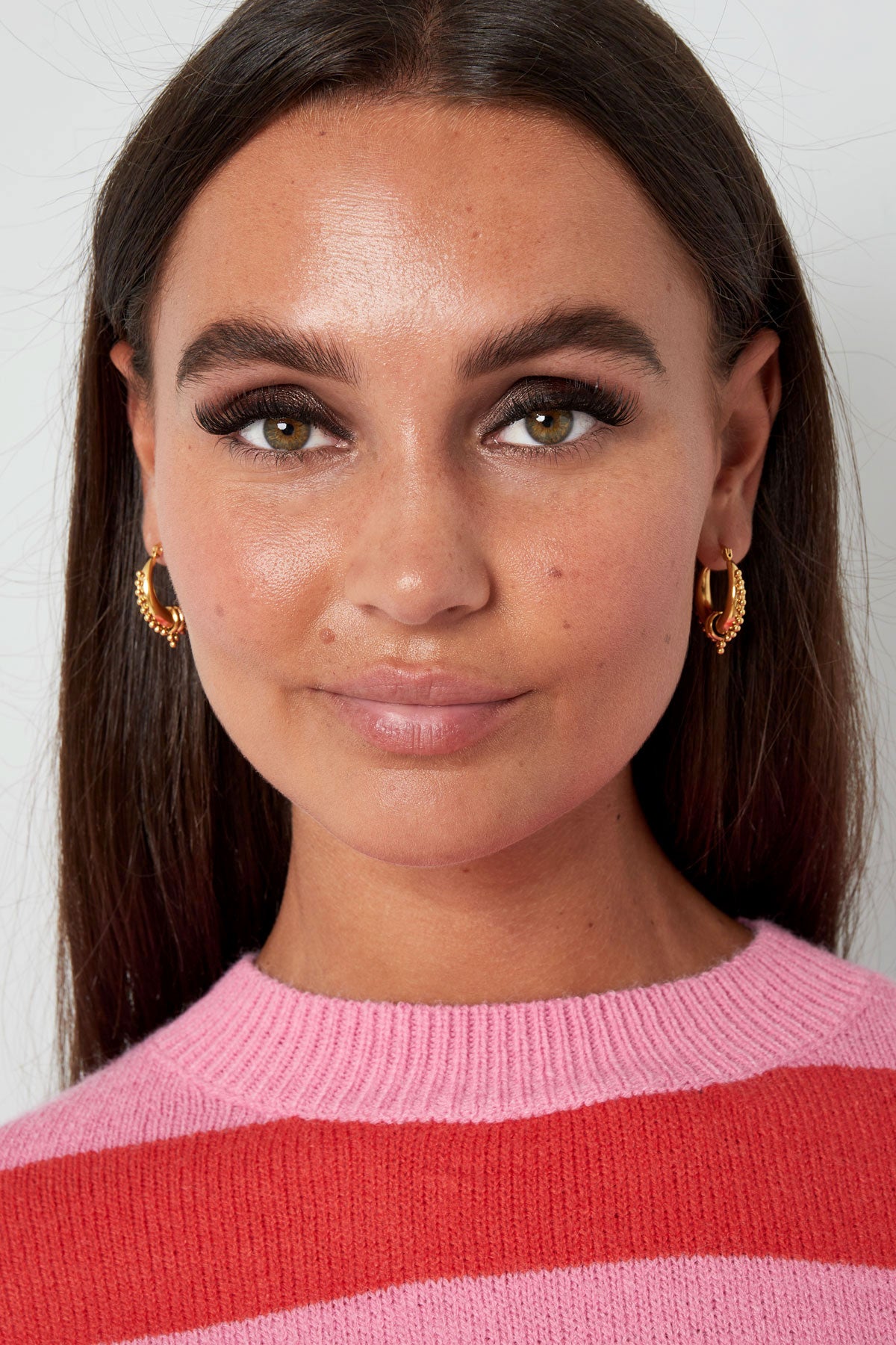 Ohrringe Saraswati Goldfarbe Edelstahl