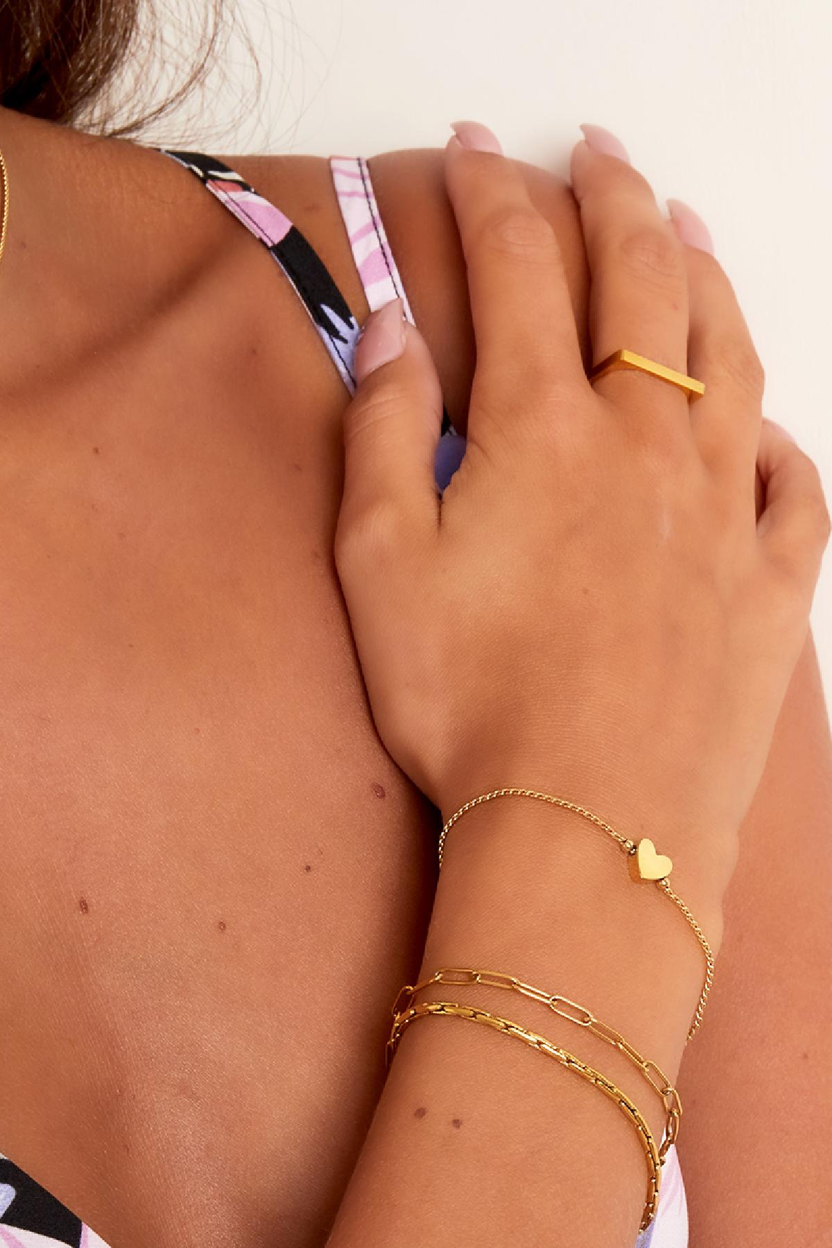 Edelstahlarmband Herz 