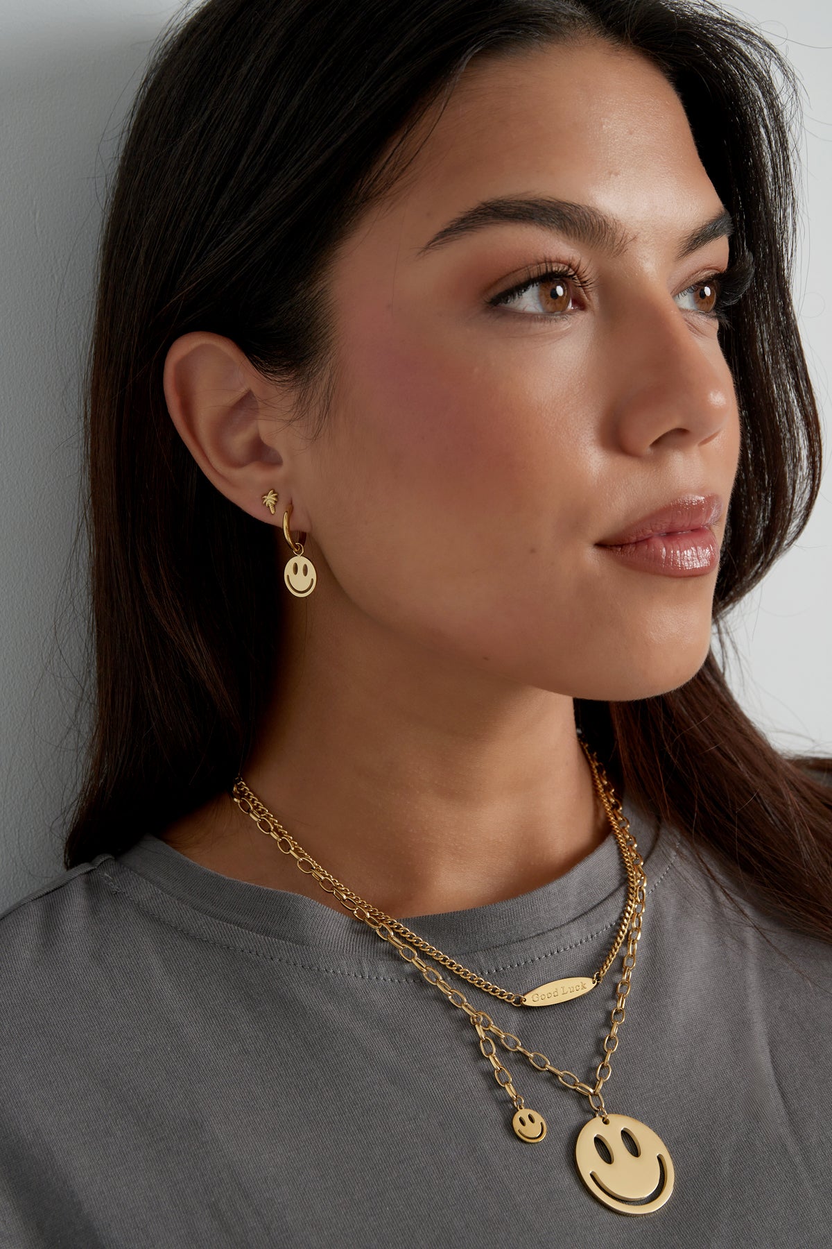 Ohrringe Smiley Liebhaber