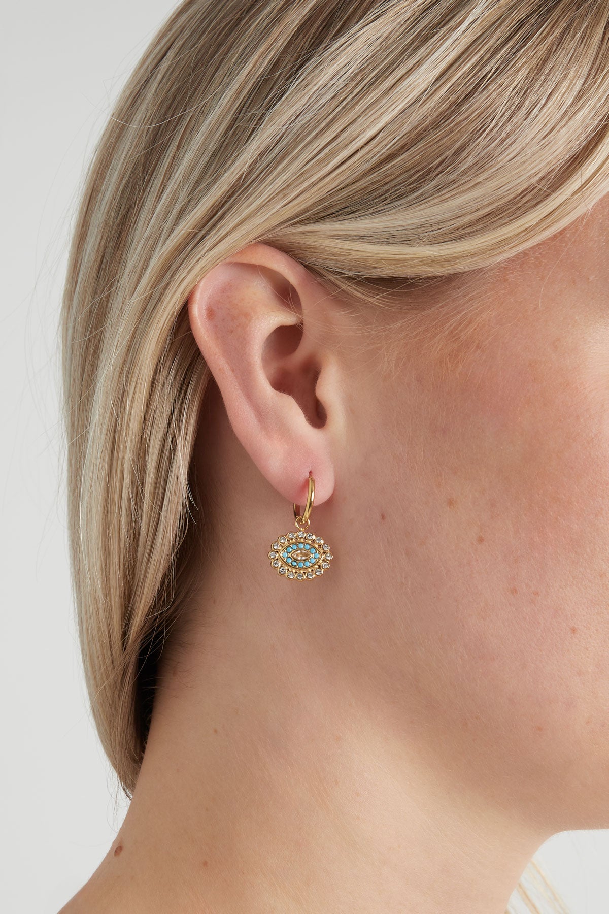 Ohrringe „Augen auf dich“ - Silberfarben