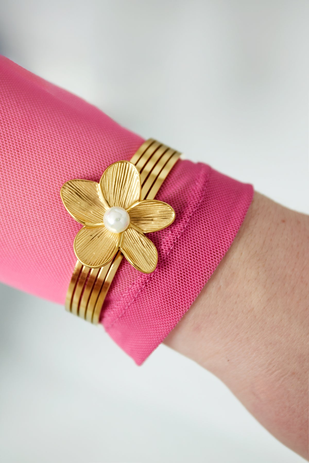 Armband Flower Power - Goldfarben