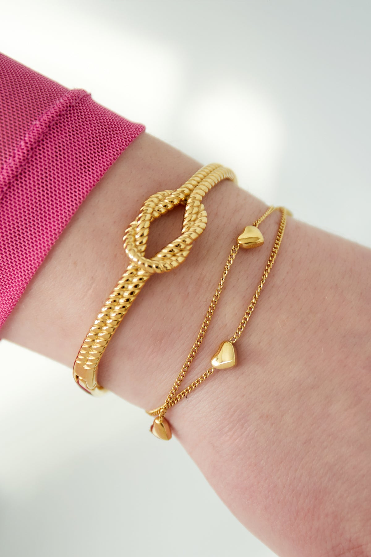 Armband „Lots of Hearts“ – goldfarben