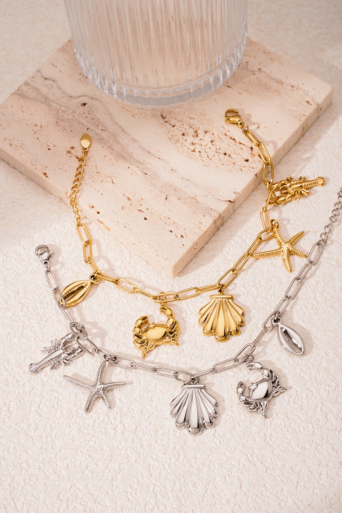 Strandarmband - Silberfarben