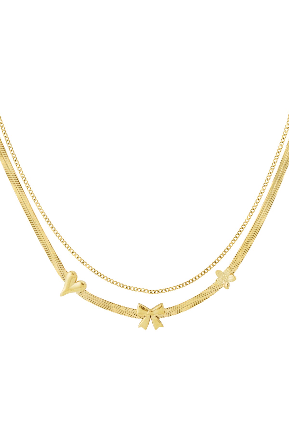 Sommerliebe-Halskette – Silberfarben