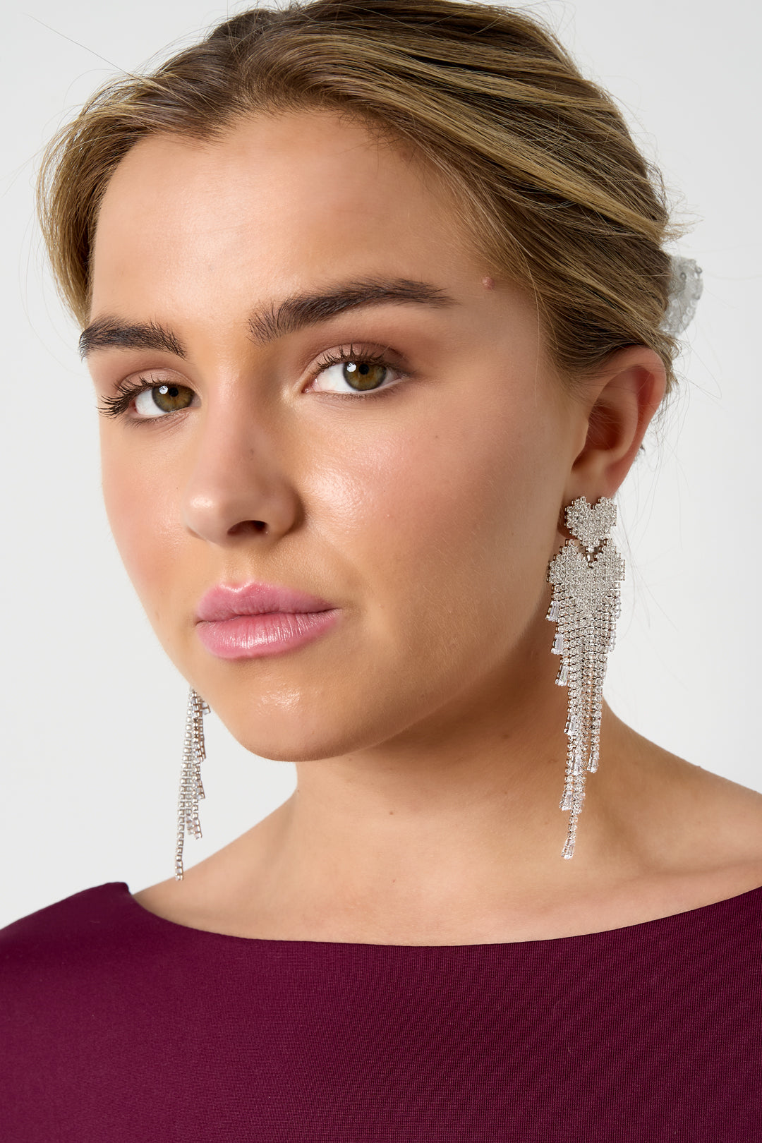 Kupfer-Ohrhänger Herz Casual Daily Simple Series Damenschmuck