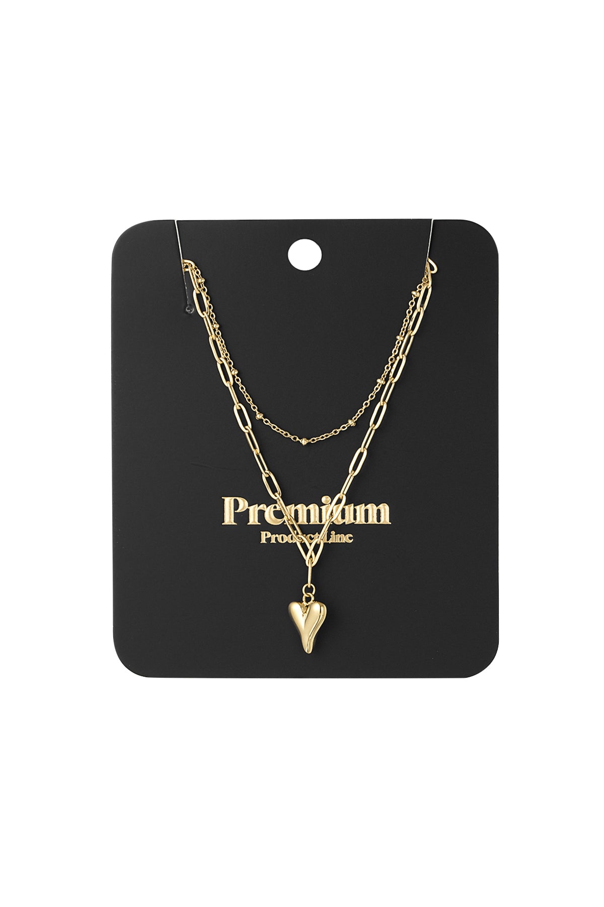 Halskette „Lovely Layers“ – Goldfarbe - Goldfarbefarbe