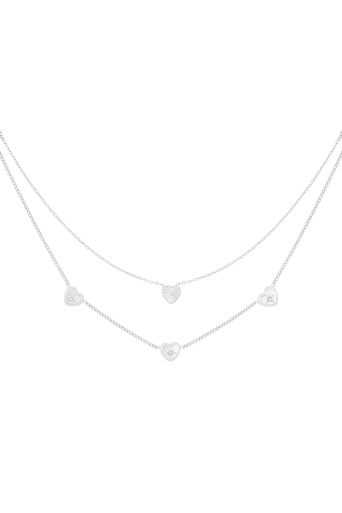 All the Love Halskette - Silberfarben