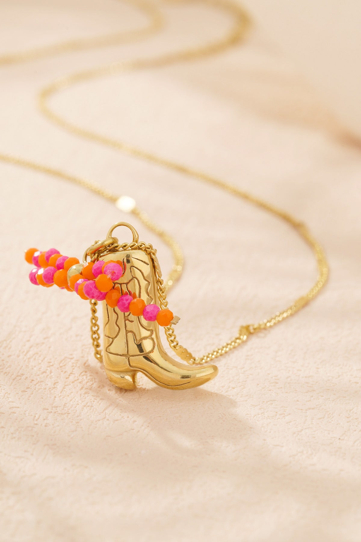 Cowboystiefelkette - Goldfarben