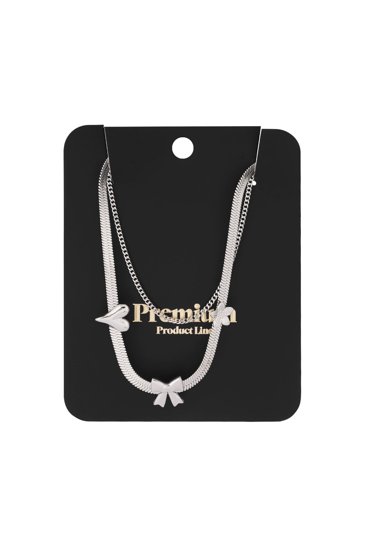 Sommerliebe-Halskette – Silberfarben