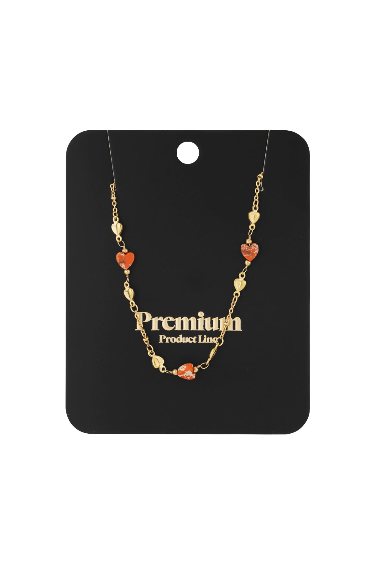 Halskette „Embrace the love“ – Farbe Grün und Gold