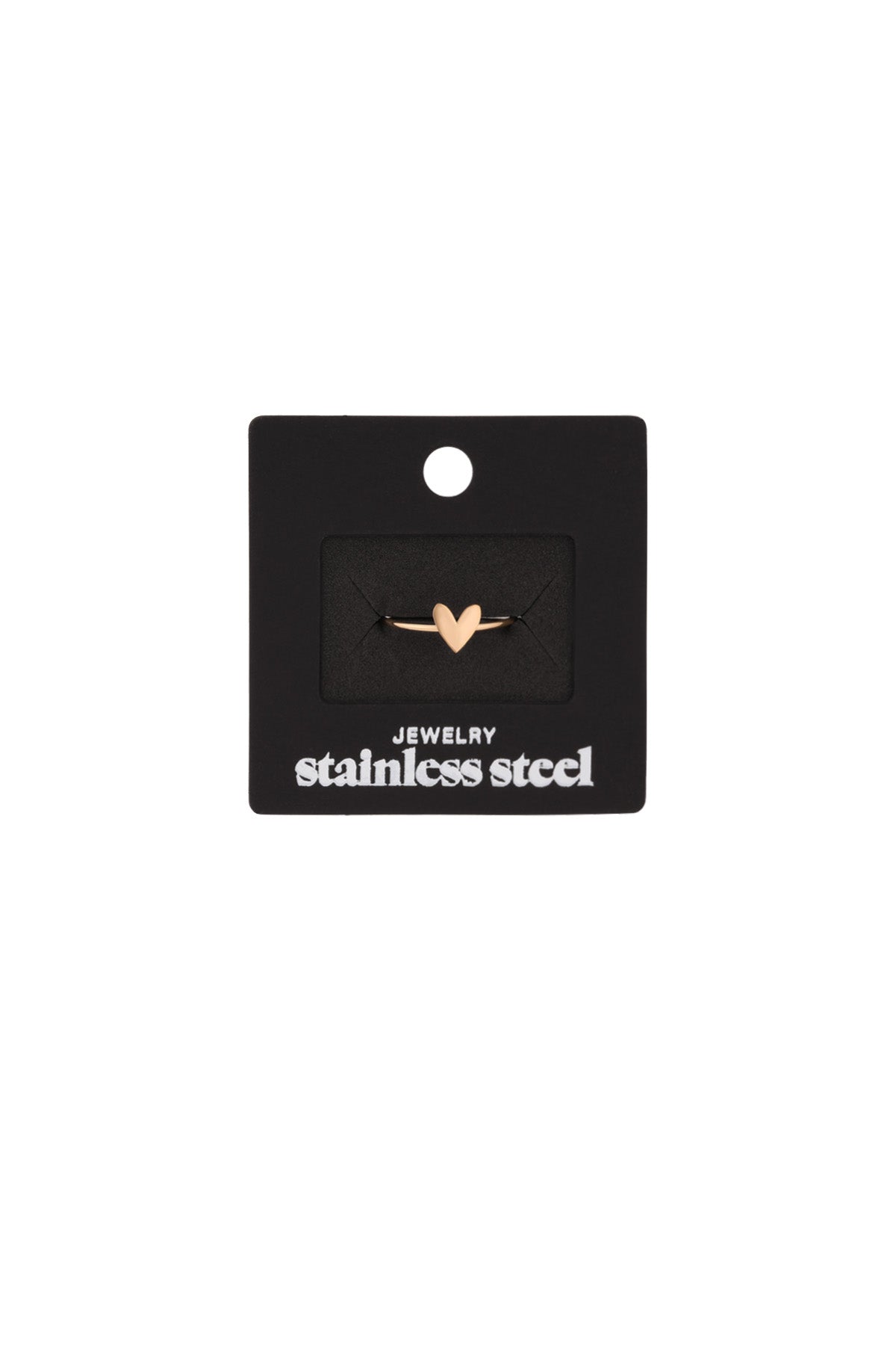 Schlichter Liebesring – Goldfarbe  - Goldfarbefarbe