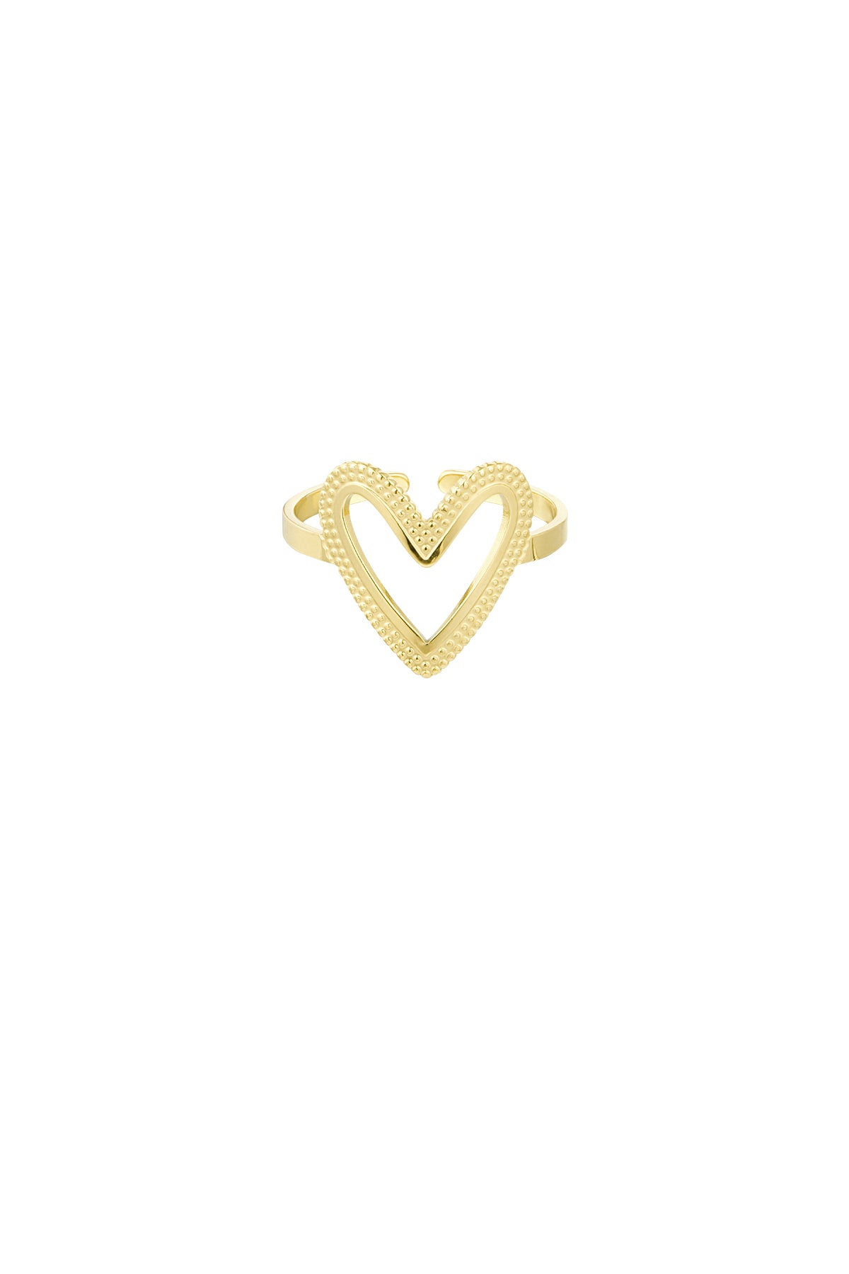 Ring der ewigen Liebe – Goldfarbe - Goldfarbefarbe