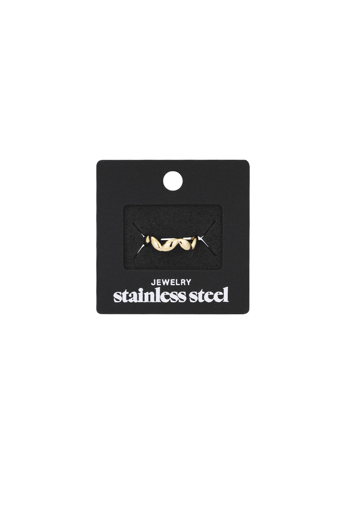 Gewellter Wunderring - Goldfarben