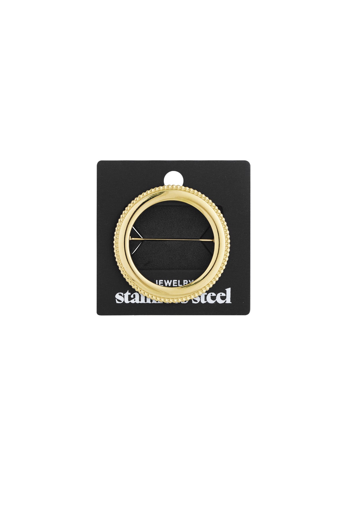 Brosche der Kreis - Goldfarben