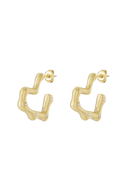 Creolen aus Edelstahl Herz Daily Daily Damenschmuck