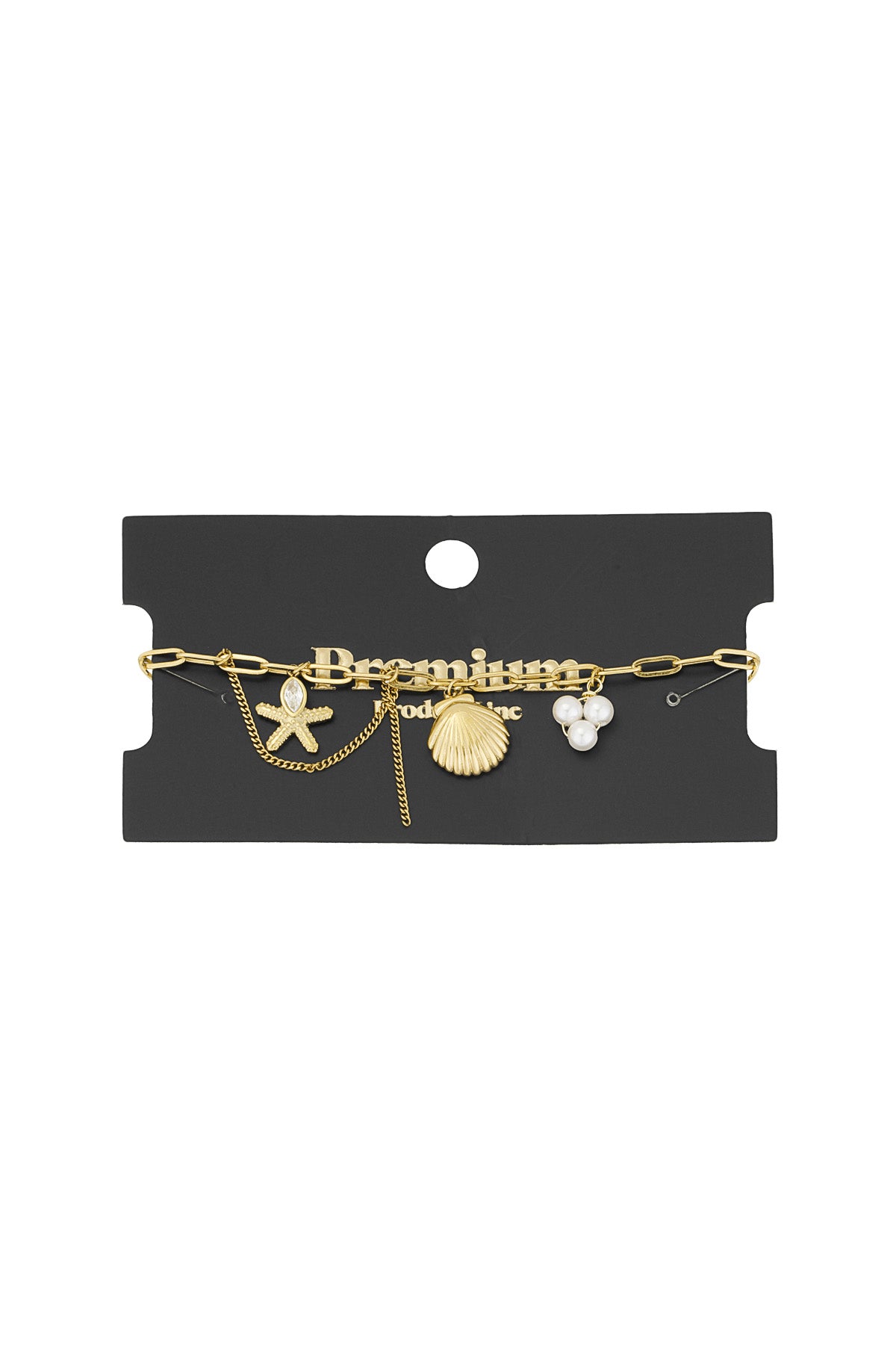 Ozeanschatz-Armband - Goldfarben