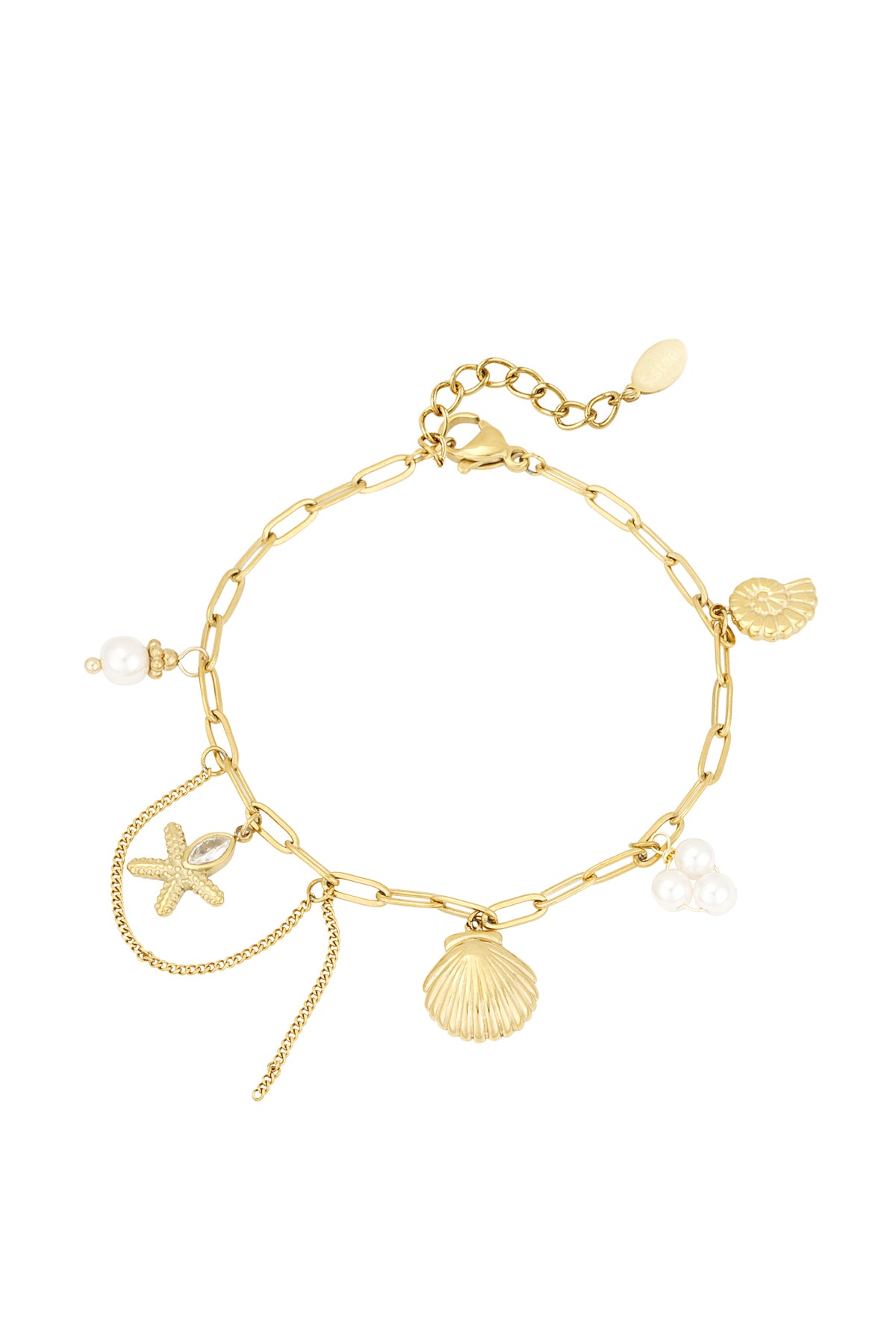 Ozeanschatz-Armband - Goldfarben