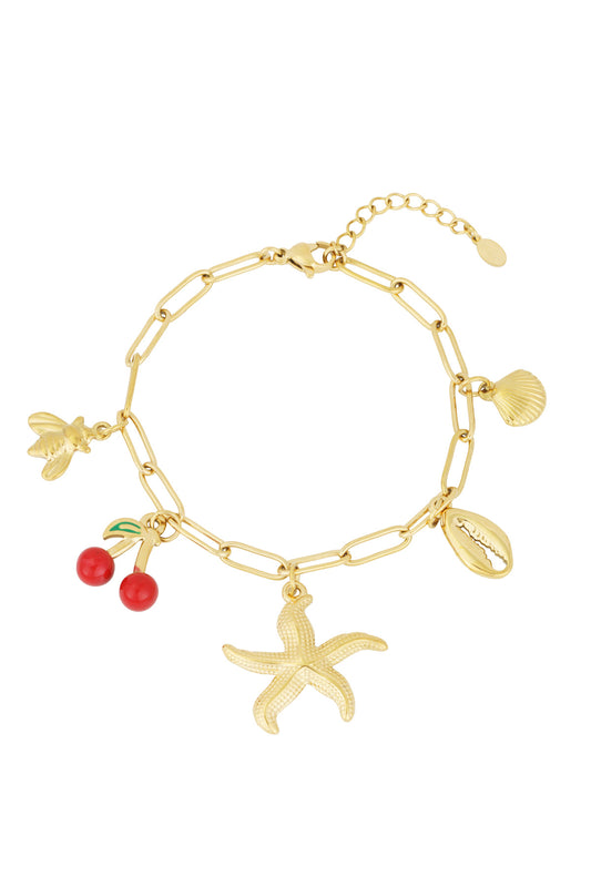 Charm Haven Armband - Goldfarben