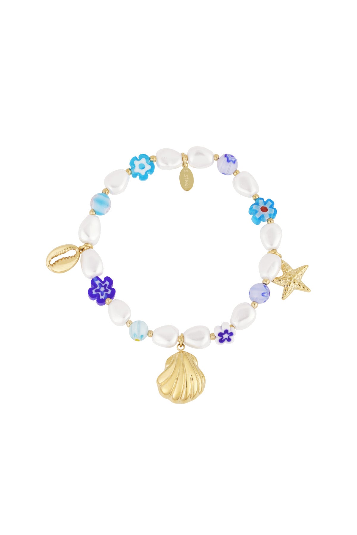 Armband Extra Meeresleben - Blaugoldfarben