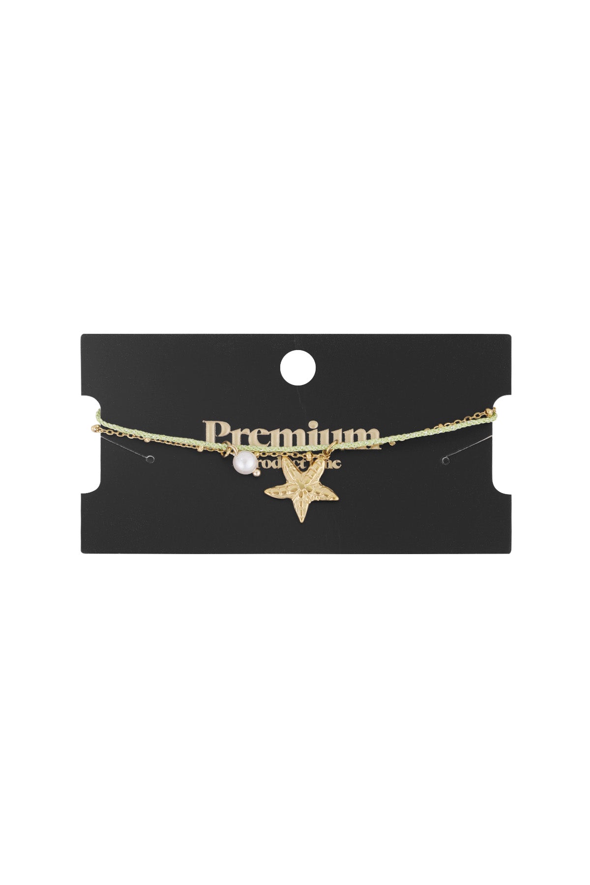 Armband Seestern Perle - Goldfarben