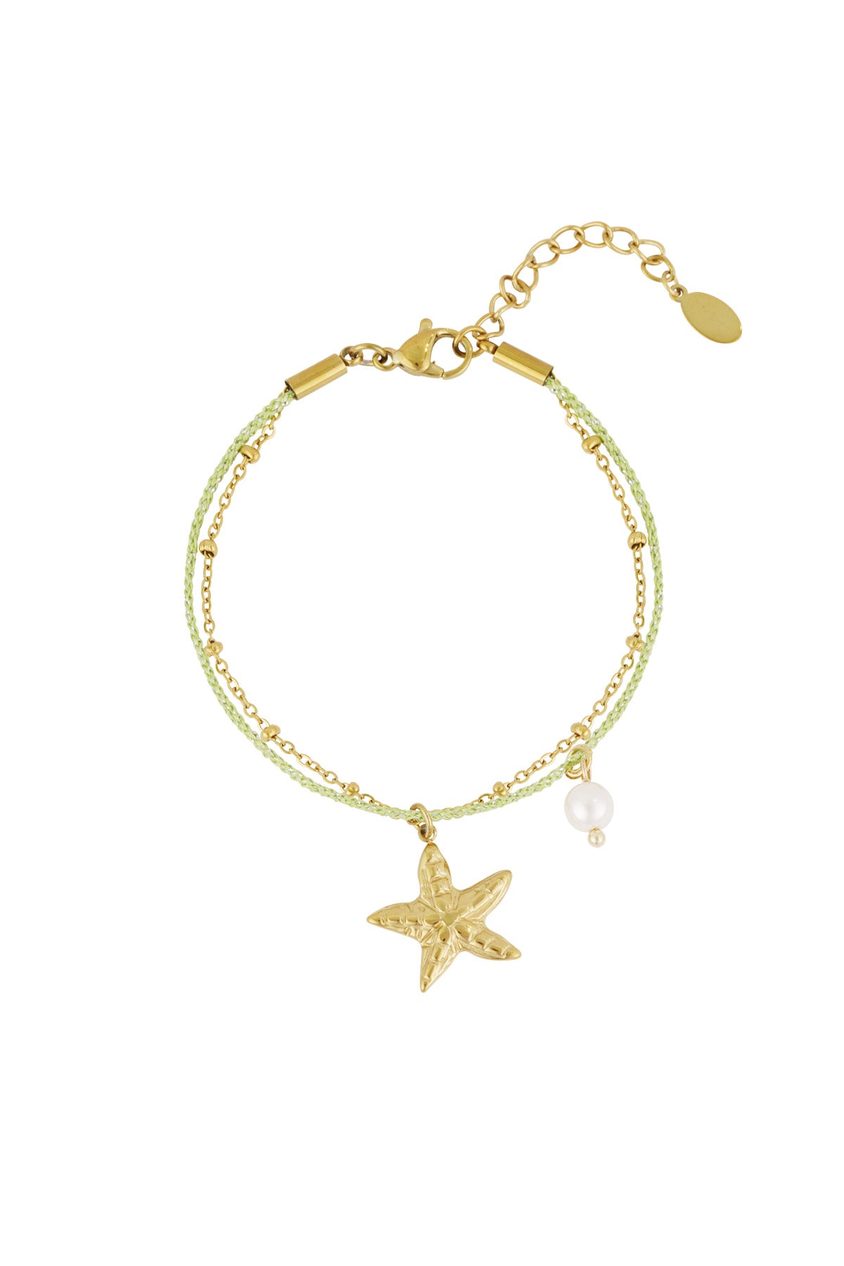 Armband Seestern Perle - Goldfarben
