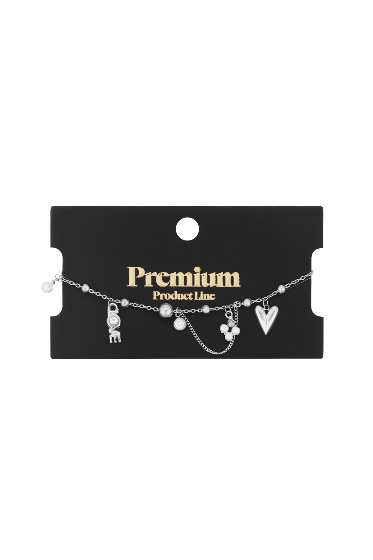 Verbundenes Liebesarmband - Goldfarben