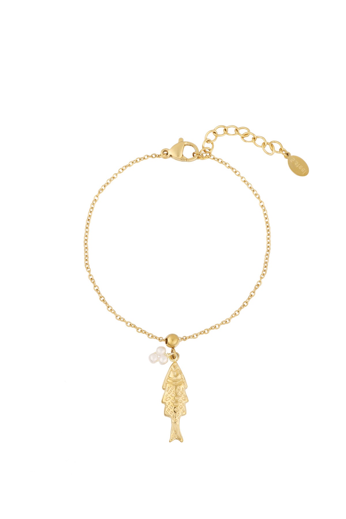 Fischarmband - Goldfarben
