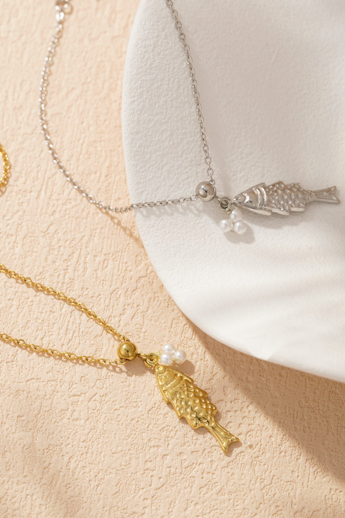 Fischarmband - Goldfarben