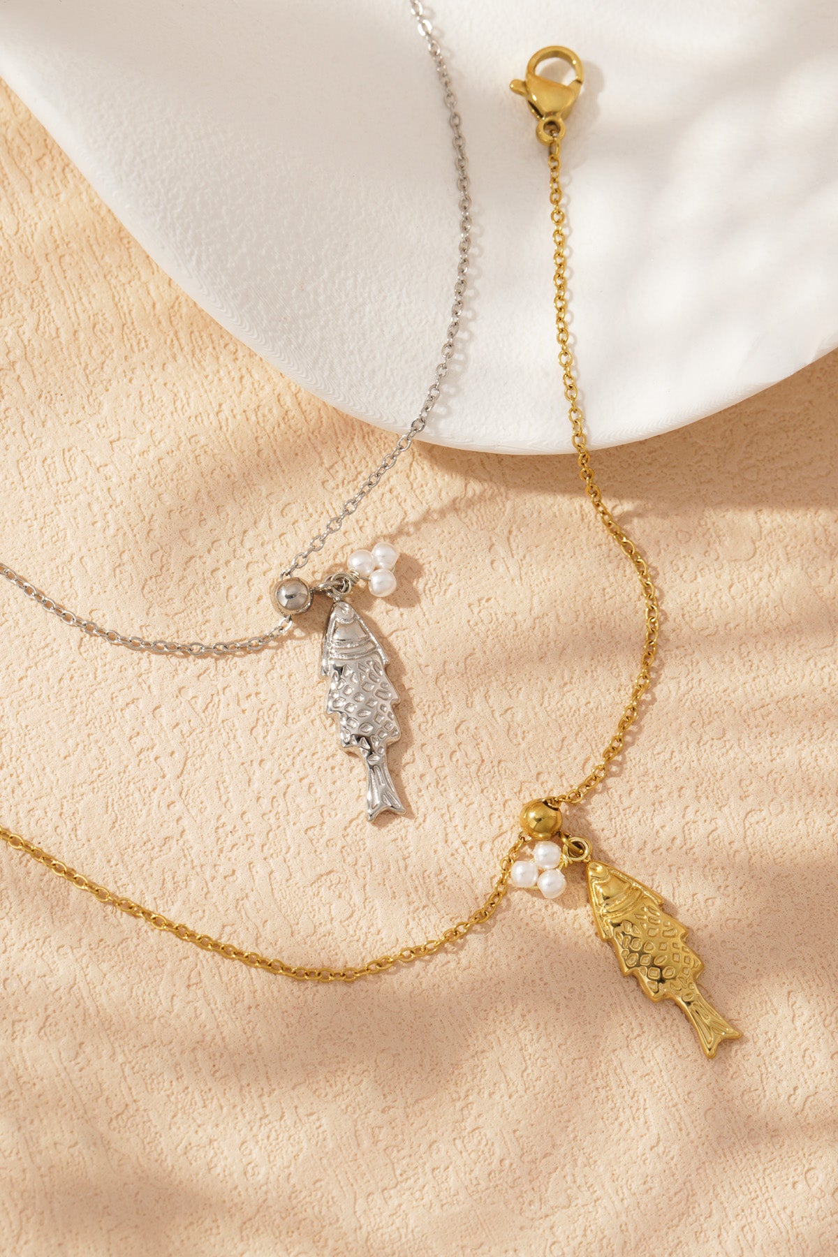 Fischarmband - Goldfarben