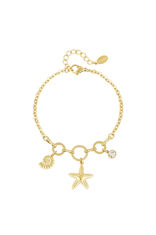 Bettelarmband „I Sea You“ - Goldfarben