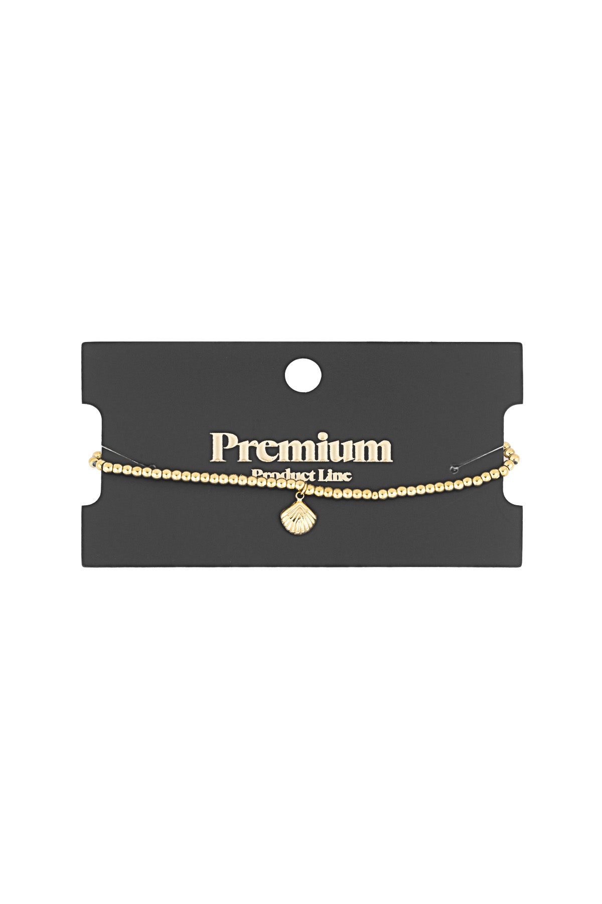 Schlichtes Armband mit kleiner Muschel - Goldfarben