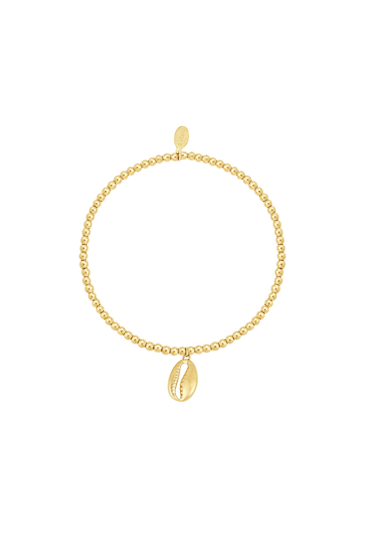 Einfaches Muschelarmband - Goldfarben