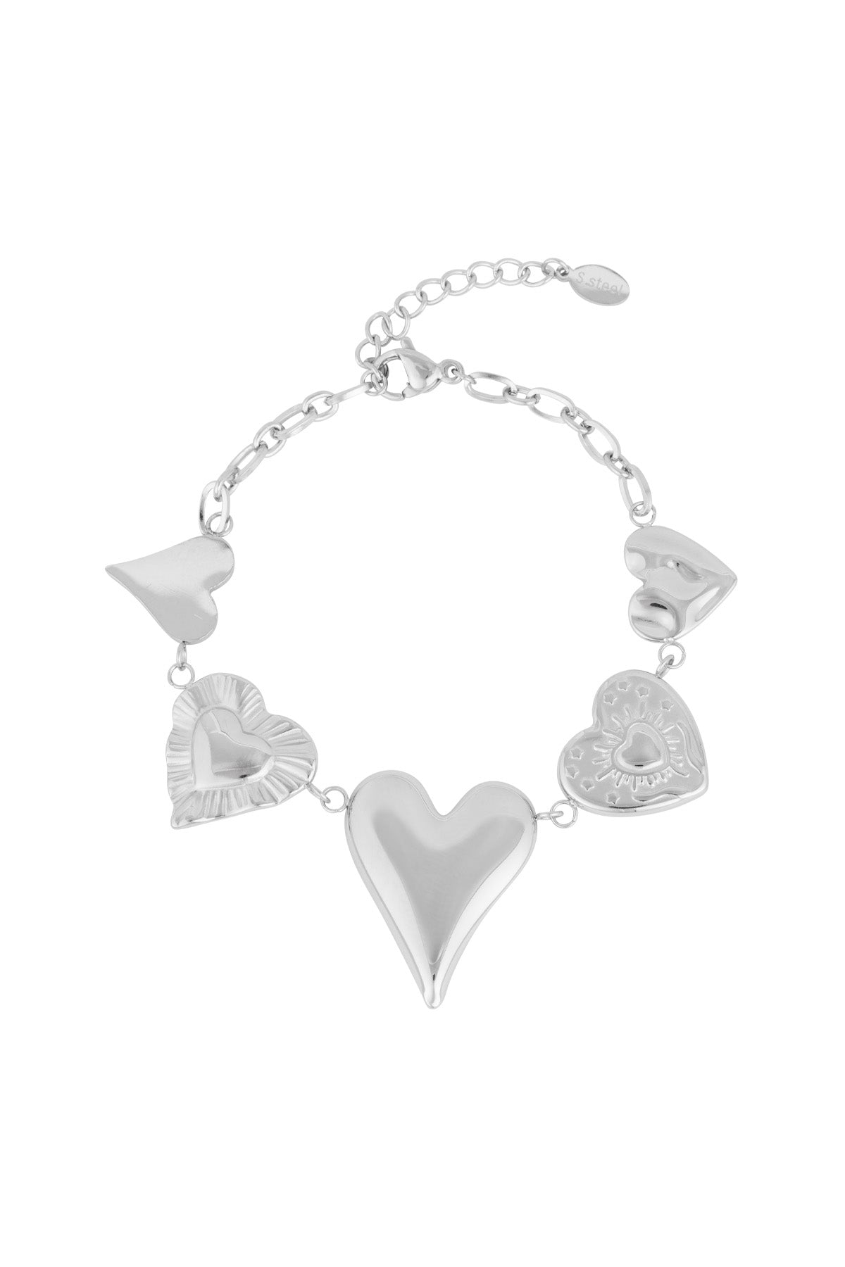 Armband „Gib mir all deine Liebe“ – Farbe Silber