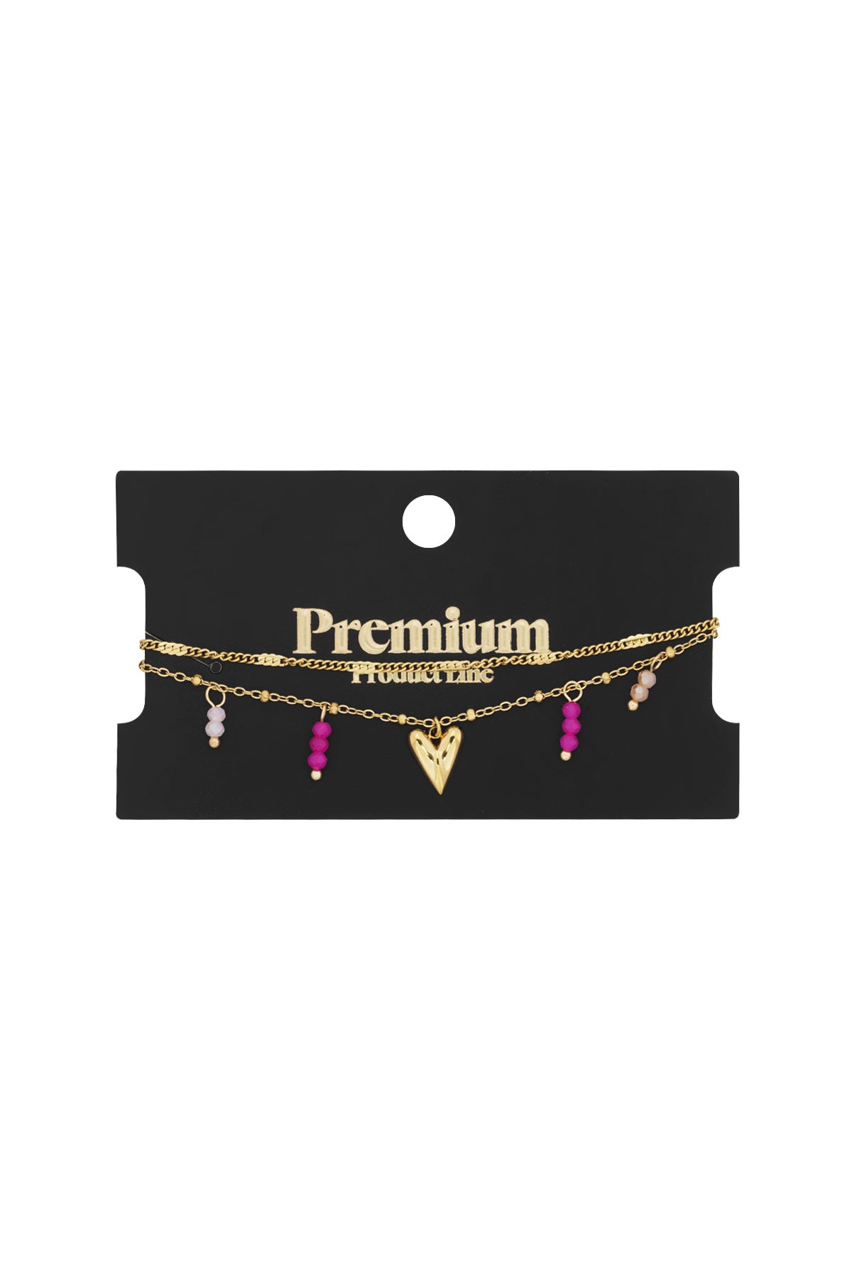 Doppeltes Liebesarmband - Silberfarben