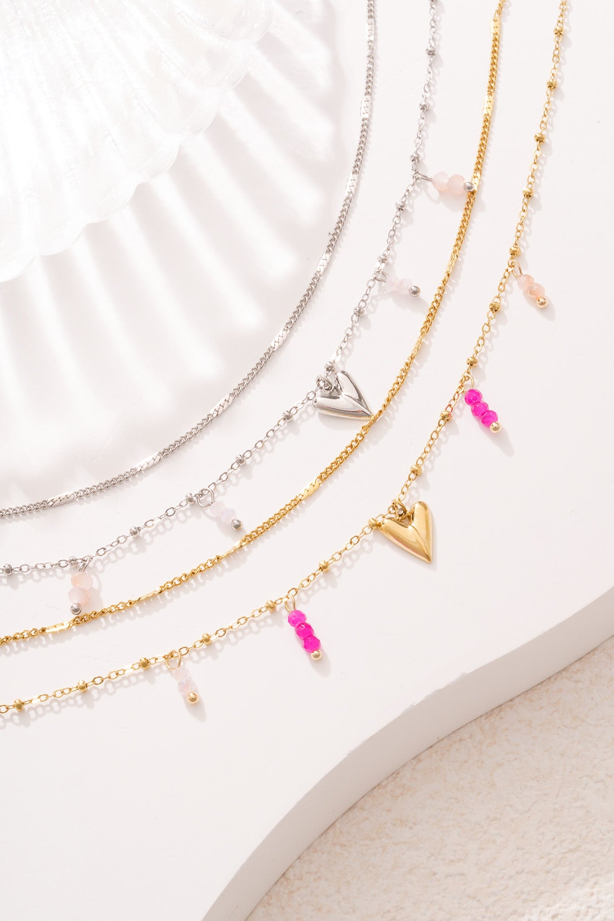 Doppeltes Liebesarmband - Silberfarben