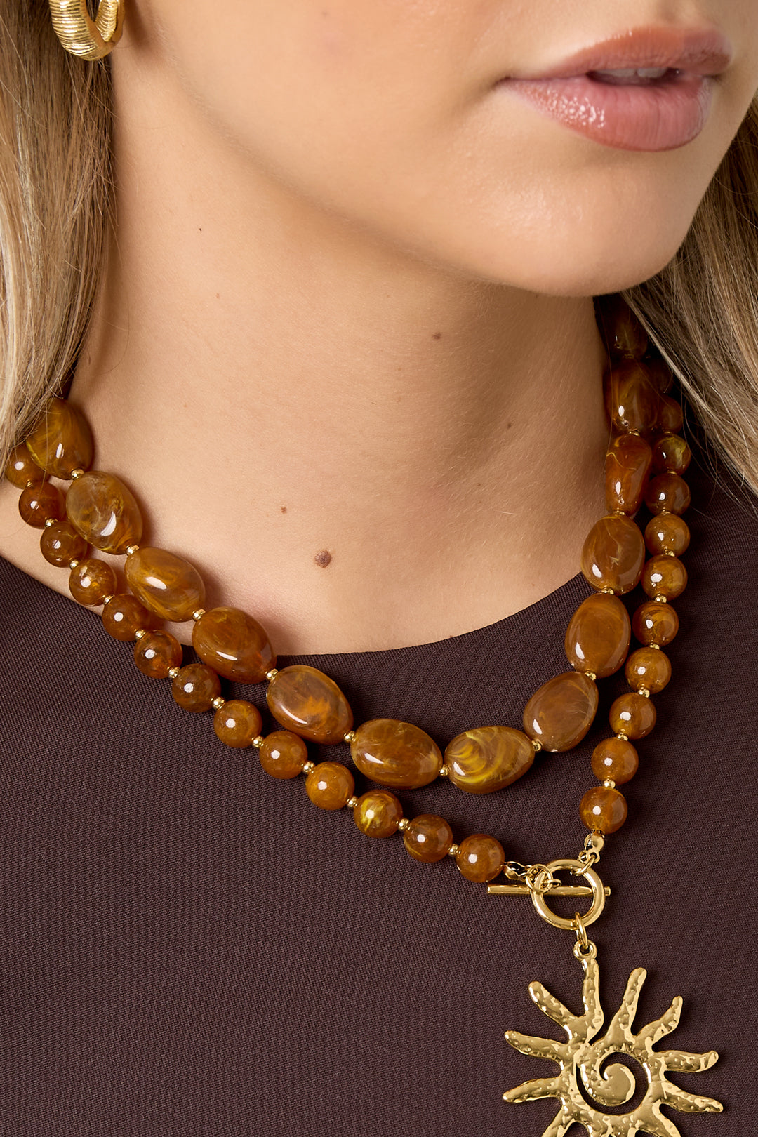 Acryl Perlen Halsketten Perlen Casual Täglich Einfache Serie frauen schmuck